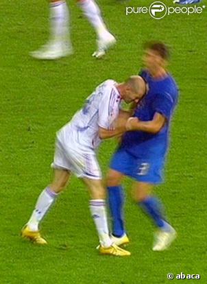 Zinedine Zidane et Marco Materazzi