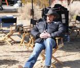 Johnny Hallyday, sur le tournage de son nouveau spot, Optic 2000, février 2010 !