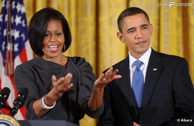 Michelle et Barack Obama à la Maison Blanche le 8 mars 2010