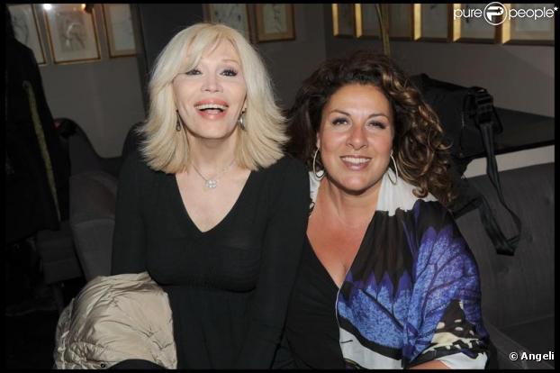 Amanda Lear et Marianne James réunies pour les cinquante ans du Festival International du film d'Animation d'Annecy le 9 mars 2010