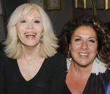 Amanda Lear et Marianne James réunies pour les cinquante ans du Festival International du film d'Animation d'Annecy le 9 mars 2010