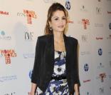 La reine Rania de Jordanie lors du sommet Women in the World, à l'Hudson Theatre de New York, le 12 mars 2010