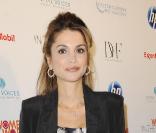 La reine Rania de Jordanie lors du sommet Women in the World, à l'Hudson Theatre de New York, le 12 mars 2010