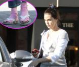 Teri Hatcher a trouvé chaussette à son pied. Le 9 mars 2010