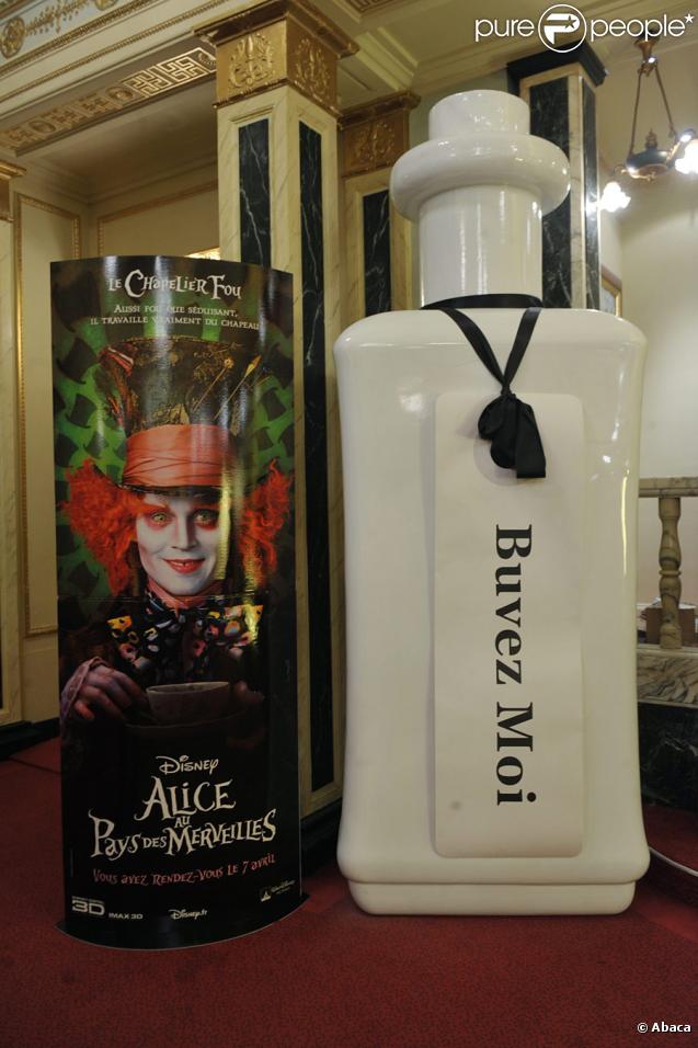 La première à Paris d'Alice au Pays des merveilles le 15 mars 2010