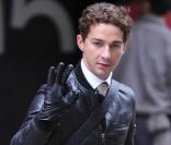 Shia LaBeouf sur le tournage de  Wall Street 2. 