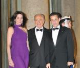 Diner à l'Elysée en l'honneur de Shimon Peres : Carla et Nicolas Sarkozy