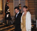 Diner à l'Elysée en l'honneur de Shimon Peres : Danièla Lumbroso et son mari