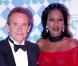 Jacky Ickx et sa femme, à l'occasion du célèbre Bal de la Rose, qui s'est tenu au Sporting Club de Monte Carlo, à Monaco, le 27 mars 2010.