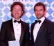 Stéphane Bern et Cyril Vergniol, à l'occasion du célèbre Bal de la Rose, qui s'est tenu au Sporting Club de Monte Carlo, à Monaco, le 27 mars 2010.