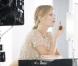 Vanessa Paradis sur le plateau de tournage de la campagne publicitaire Rouge Coco de Chanel