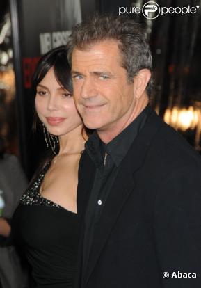 Mel Gibson et Oksana Grigorieva en janvier 2010 à Los Angeles 