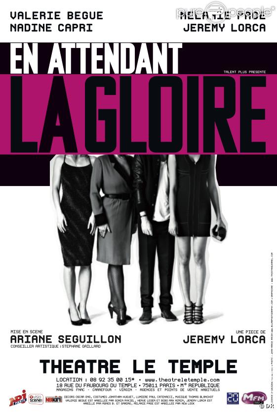 En attendant la gloire, avec Valérie Bègue, actuellement au Théâtre le Temple, à Paris.