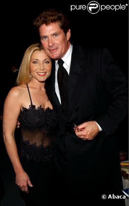Pamela Bach et David Hasselhoff en mars 2002 à Los Angeles 
