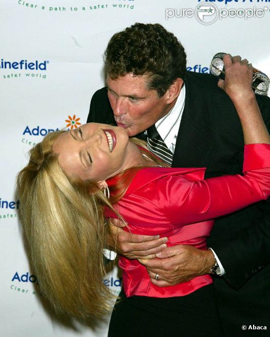 Pamela Bach et David Hasselhoff en septembre 2003 à Los Angeles 
