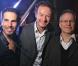 Le DJ Michaël Canitrot, le Maire adjoint du VIe David-Hervé Boutin et le directeur du Festival de Cannes Thierry Frémaux, à l'occasion de la présentation de son album So Happy in Paris ? , dans un salon de la mairie du VIe arrondissement, à Par