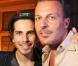 Le DJ Michaël Canitrot et Jean-Roch, à l'occasion de la présentation de son album So Happy in Paris ? , dans un salon de la mairie du VIe arrondissement, à Paris, le 19 avril 2010.