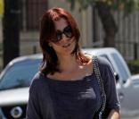 Kate Walsh porte un micro-short pour se rendre à une réunion des Al-Anon le 25 avril 2010 à Los Angeles