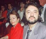 Annie Girardot et son ami Bob Decout en 1986 