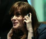 Emmanuelle Seigner à Varsovie le 28 avril 2010 pour une rencontre avec des lecteurs de Gazeta Wyborcza  