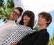 Xavier Dolan, Monia Chokri, Niels Schneider lors du photocall "Les amours Imaginaires", au Festival de Cannes, le 15 mai 2010