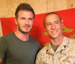 David Beckham visite les soldats américains du camp de Leatherneck, en Afghanistan, le 23 mai 2010 !