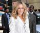 Sarah Jessica Parker devant le Ed Sullivan Theatre afin de participer à l'émission  The Late Show With David Letterman , le 25 mai 2010 