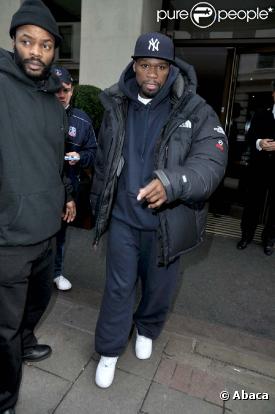 50 Cent à Londres, le 20 mars 2010