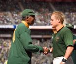Morgan Freeman et Matt Damon dans Invictus de Clint Eastwood  