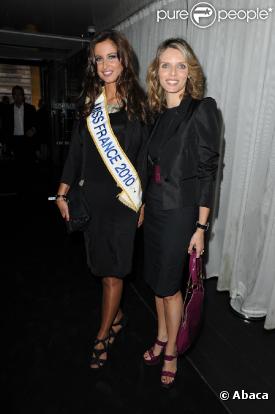 Malika Ménard et Sylvie Tellier au Prix Trofemina à Paris