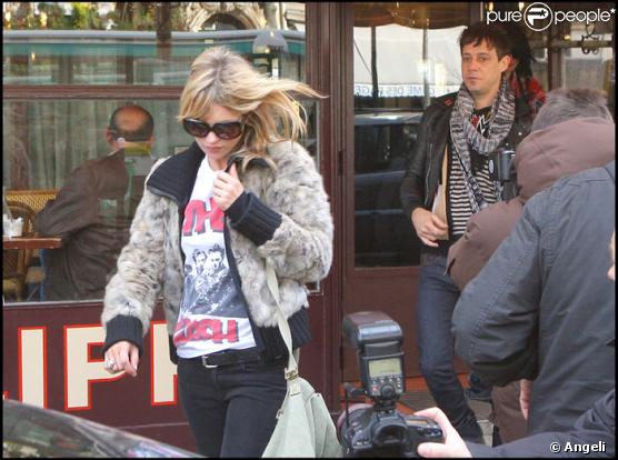 Kate Moss et Jamie Hince à Paris