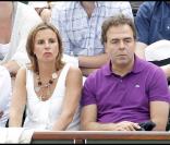 Luc Chatel et son épouse au tournoi de Roland-Garros. 6/06/2010