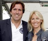 Marie Sara et Christophe Lambert au tournoi de Roland-Garros. 6/06/2010