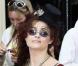 Helena Bonham Carter sur le tapis rouge des Baftas à Londres pour les récompenses des oeuvres télévisées britanniques le 6 juin 2010