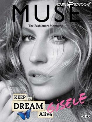 Le top model Gisele Bundchen en couverture du magazine Muse 