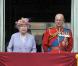 La reine Elizabeth II et son époux le prince Philip à la parade Trooping the Colour, le 12 juin 2010, à Londres. 