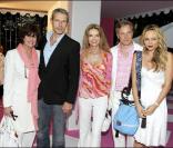 Anne Cassel, Lambert Wilson, Cyrielle Clair, Marc Lelandais et Béatrice Rosen à la soirée Lancel organisée pour le lancement du BB Bag, le 14 juin 2010