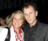 Ariane Massenet et Charles Berling à la soirée Lancel organisée pour le lancement du BB Bag, le 14 juin 2010