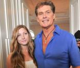 David Hasselhoff et sa fille Taylor Ann à Vienne pour une émission télé le 5 juillet 2010
