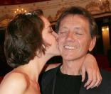 Bernard Giraudeau et sa fille Sara, aux molières, 2007 