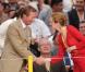 Le Grand Duc Henri de Luxembourg et NKM à la dernière étape du Tour de France, sur les Champs-Elysées de Paris (25 juillet 2010)