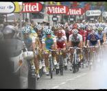 Arrivée des coureurs à la dernière étape du Tour de France sur les Champs-Elysées (25 juillet 2010)