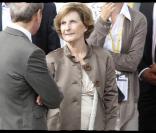 Marie-Odile Amaury, PDG du groupe Amaury (L'Equipe, Le Parisien...) à l'arrivée du Tour de France sur les Champs-Elysées (25 juillet 2010)