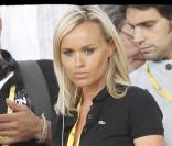 Cécile de Ménibus à l'arrivée du Tour de France sur les Champs-Elysées (25 juillet 2010)