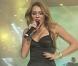 Miley Cyrus déchaînée et en plein show, à Madrid, le 22 juillet 2010.
