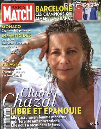 Claire Chazal en couverture de Paris Match