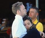 Lily Allen et Sam Cooper amoureux au festival de Glastonbury en juin 2010