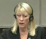 L'ex-agent de Naomi Campbell, Carole White, témoigne au procès de Charles Taylor, à La Haye, le 9 aout 2010