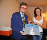 Stéphanie de Monaco et Cyril Pigot (responsable communication Artcurial)