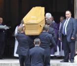 Les obsèques de Bruno Cremer, en l'église Saint-Thomas d'Aquin, dans le VIIe arrondissement de Paris, le 13 août 2010.